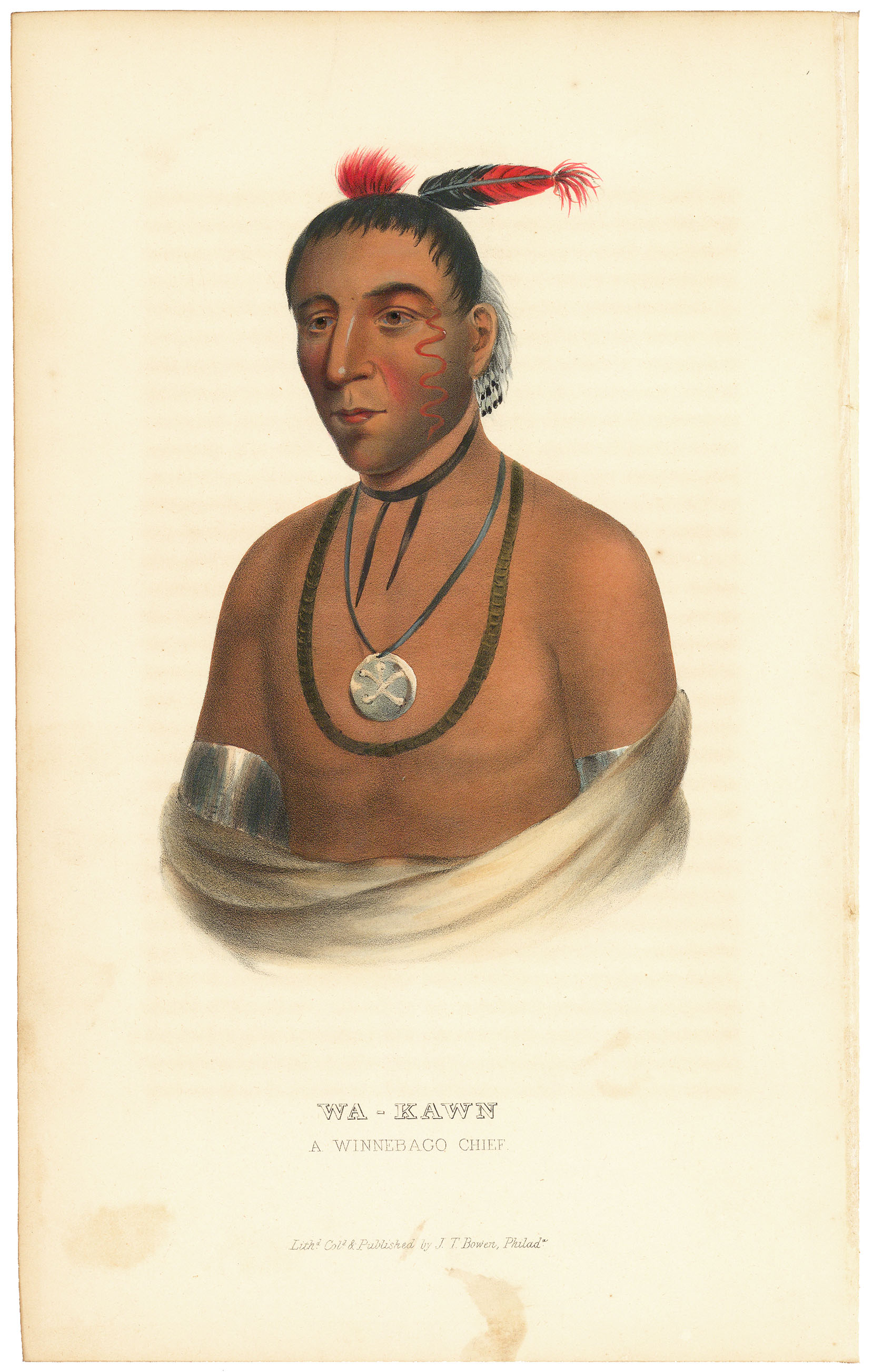 Wa-kawn. A Winnebago Chief.