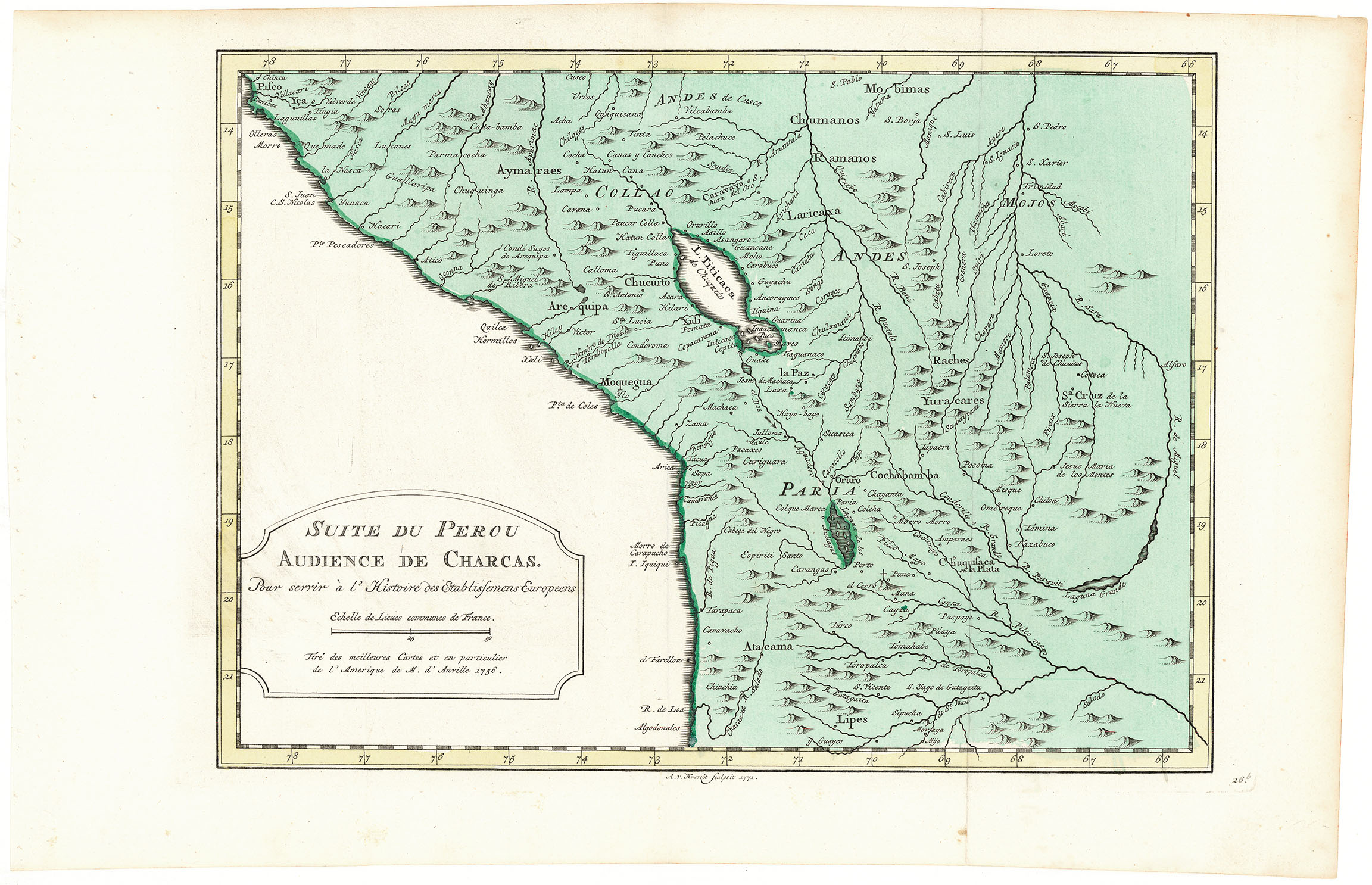 Suite du Perou Audience de Charcas.