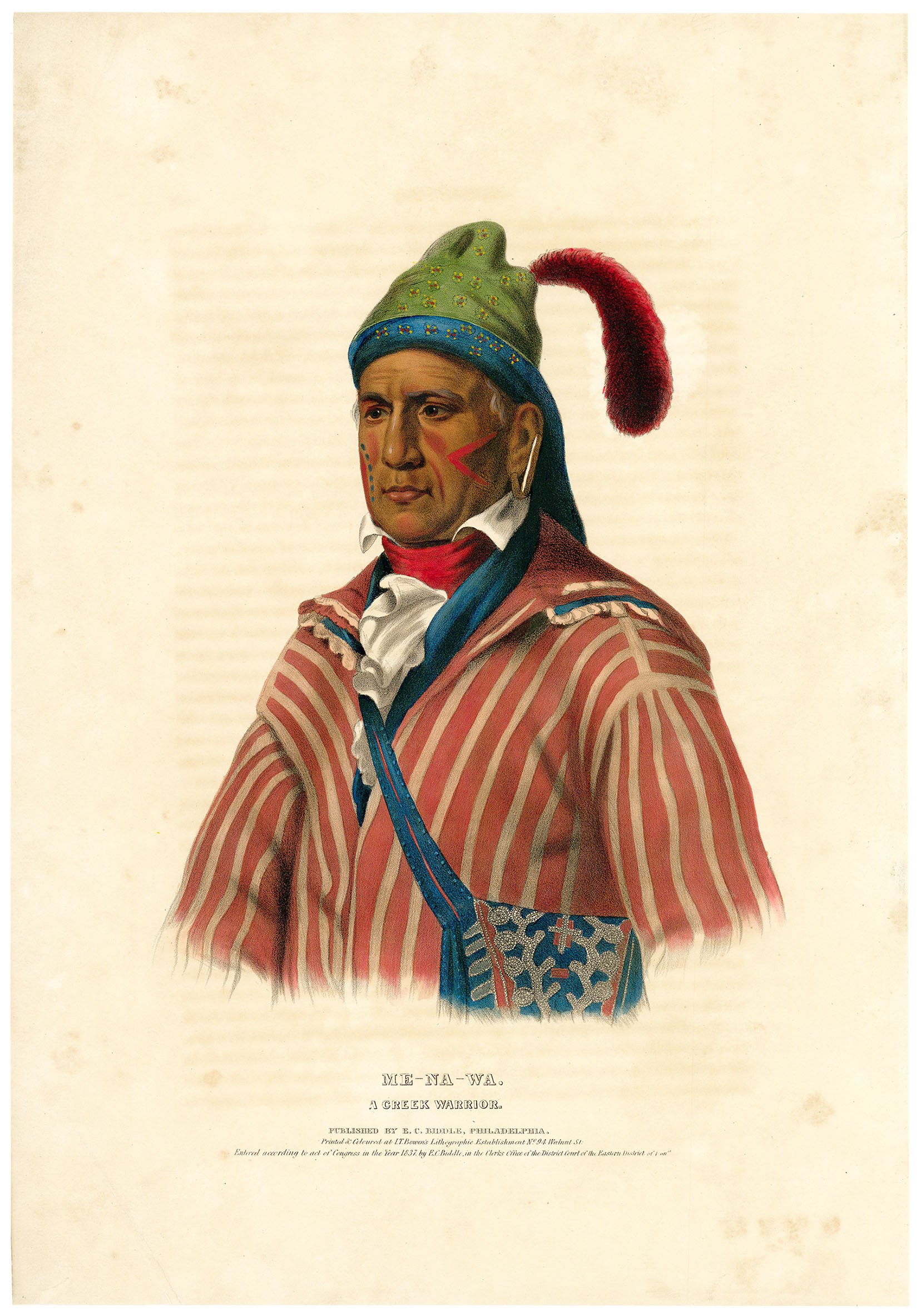 Me-Na-Wa. A Creek Warrior.