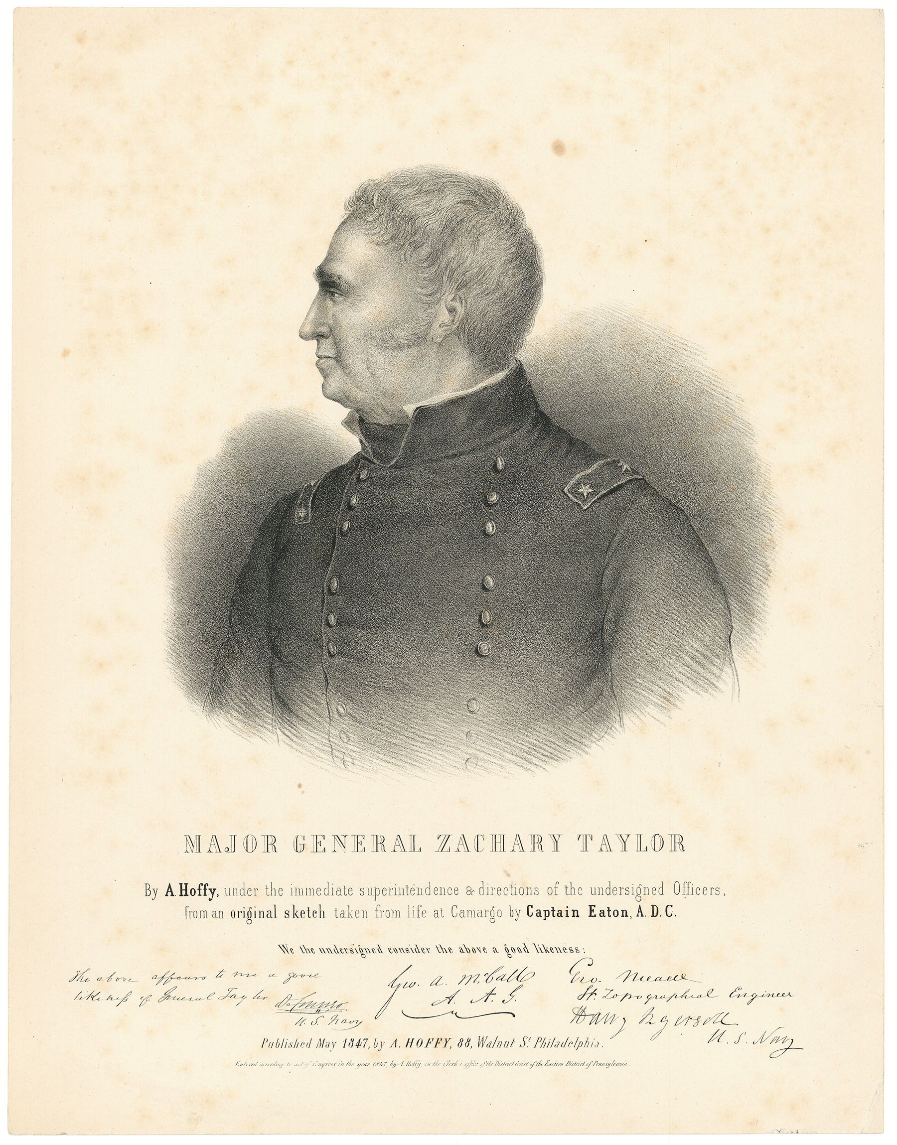 Major General Zachary Taylor.