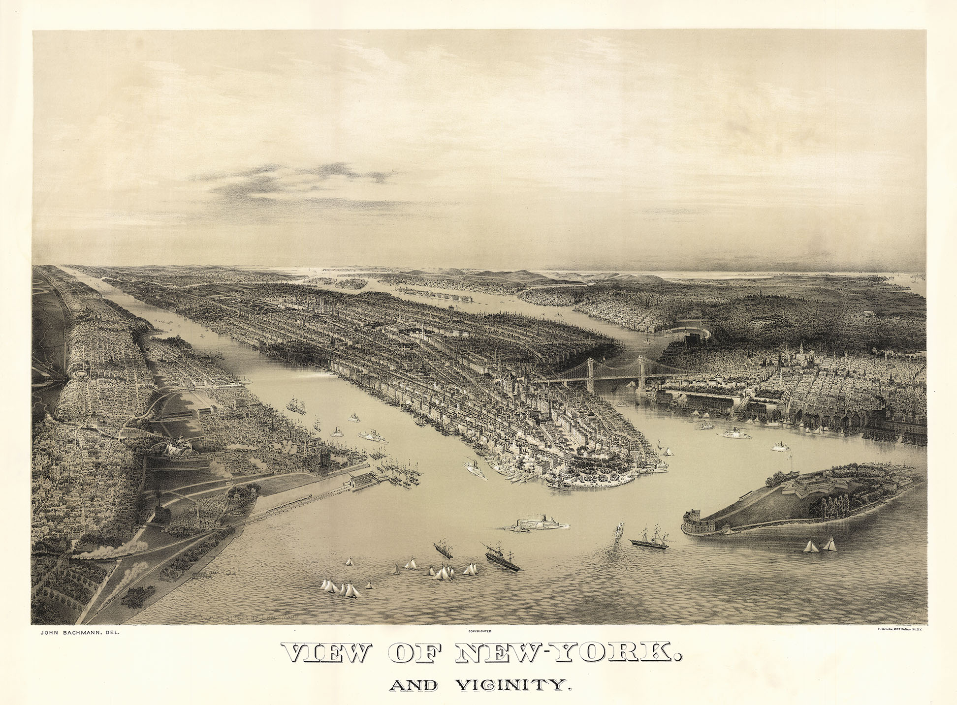 View of New-York.  And Vicinity.