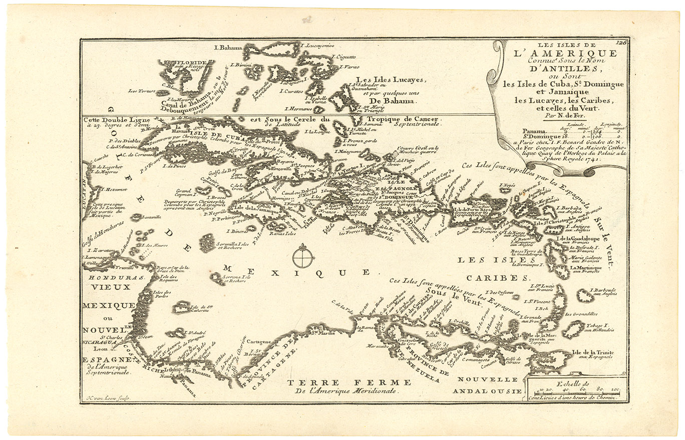 Les Isles de l'Amerique  Connues Sous le Nom d'Antilles.