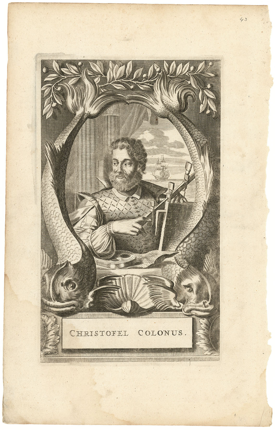 Christofel Colonus. (Christopher Columbus).