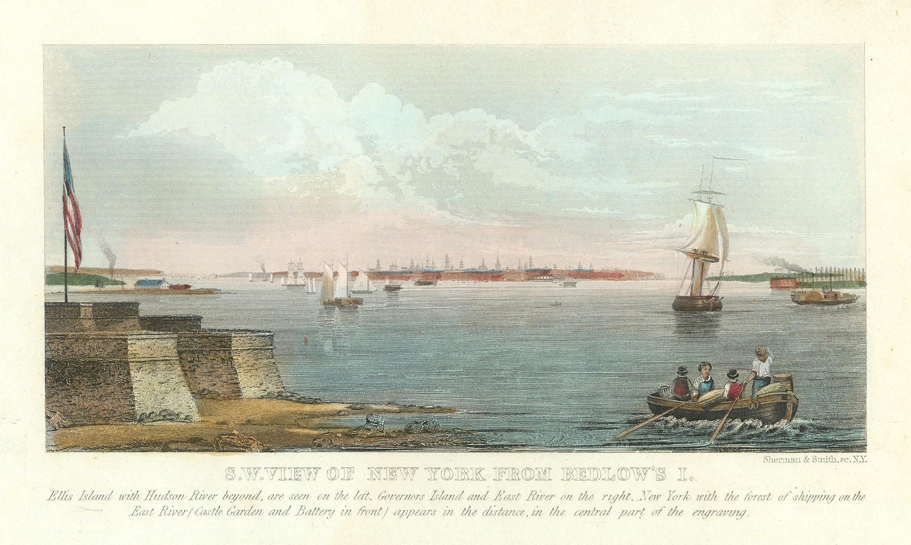 S. W. View of New York from Bedlow's I.