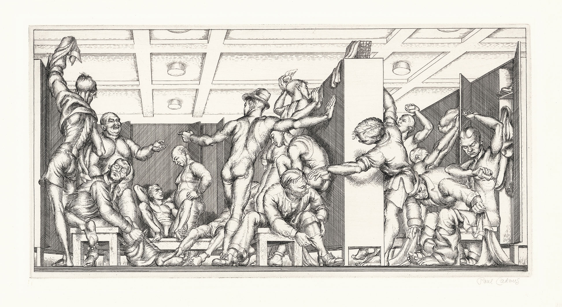 YMCA Locker Room.