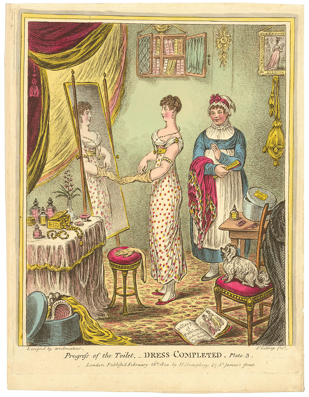 Progress of the Toilet. - Dress Completed. - Plate 3.
