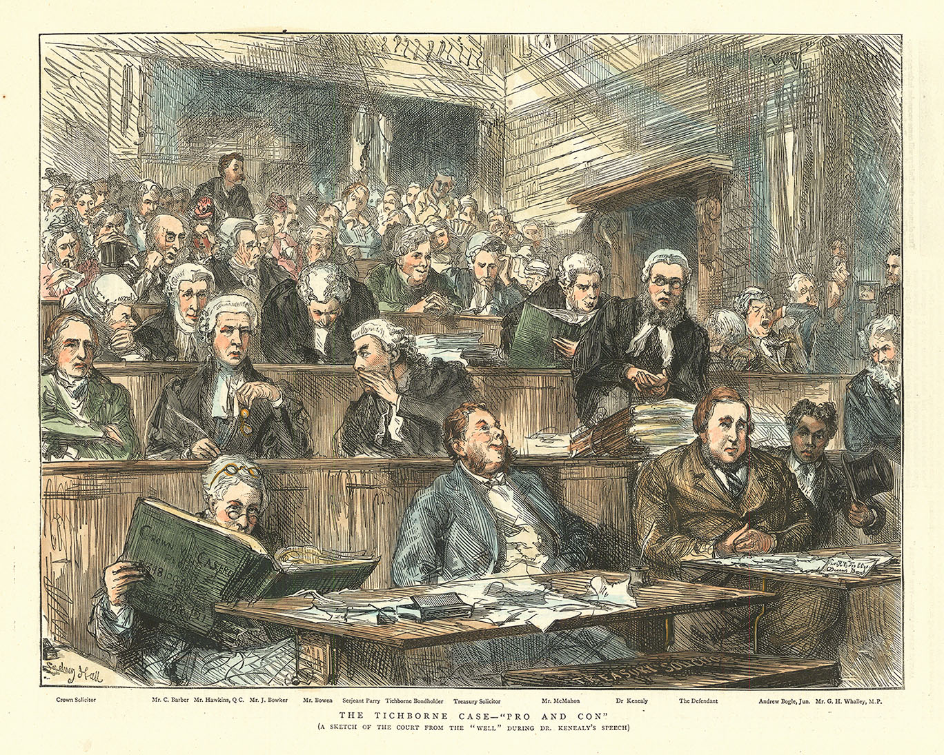 Tichborne Case - "Pro and Con" - A Sketch of the Court During Dr. Kenealy's Speech. The,
