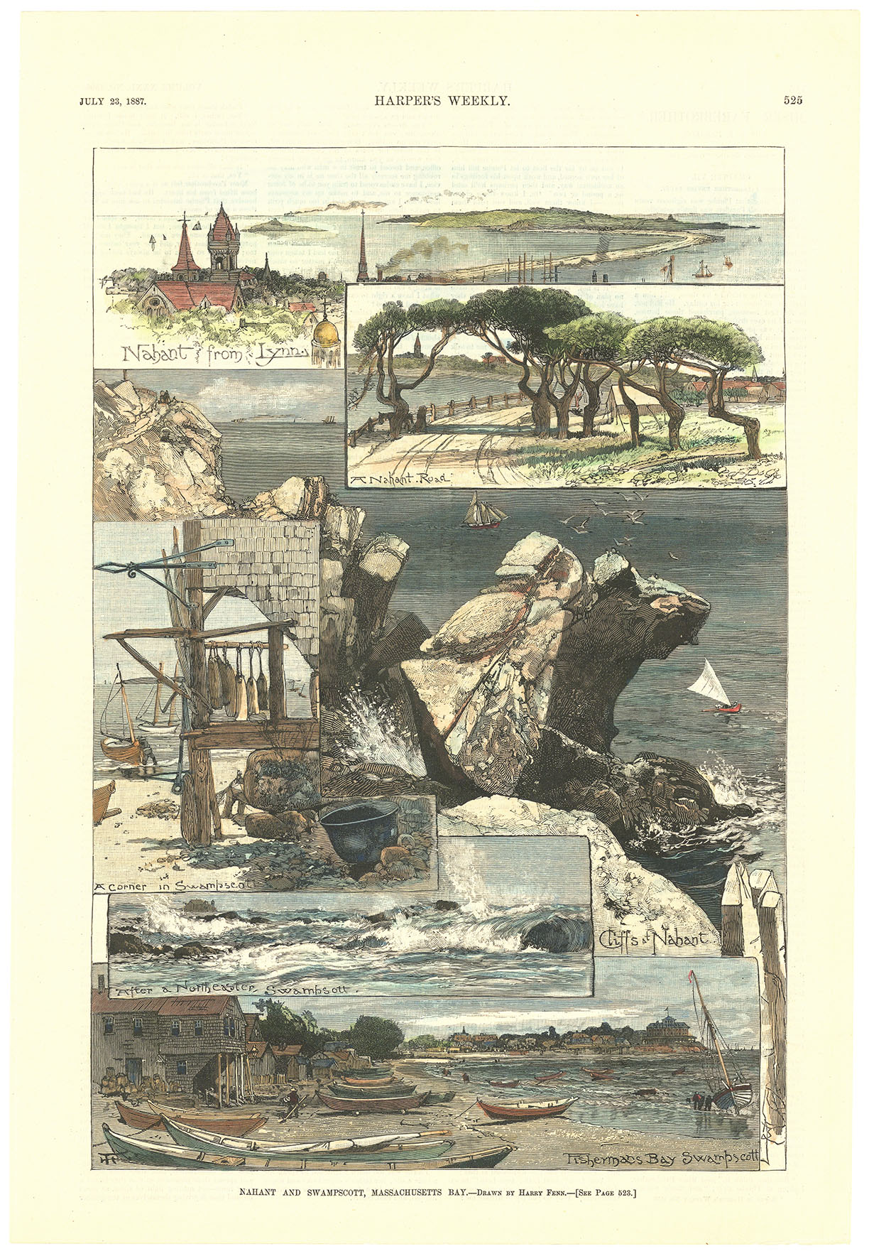 Nahant and Swampscott, Massachusetts Bay.