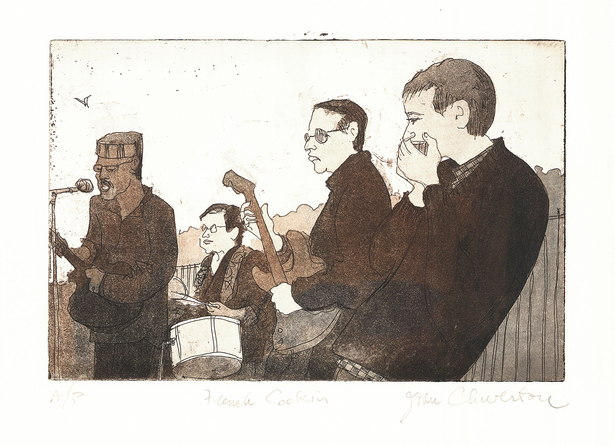 French Cookin'.  [French Cookin' Blues Band in Riverside Park.]