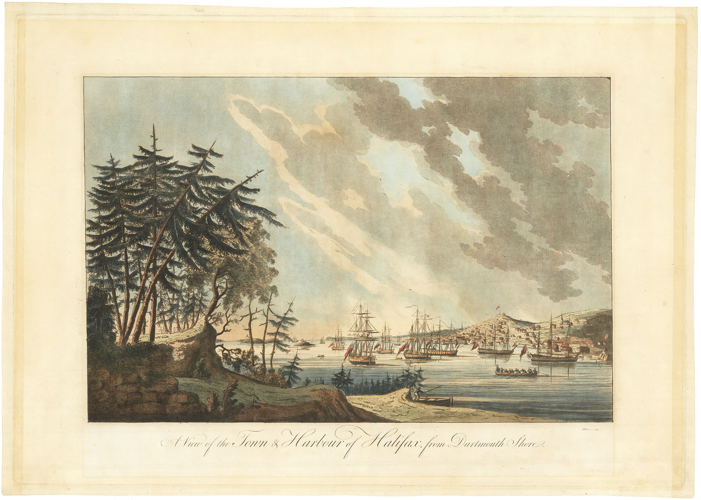 A View of the Town & Harbour of Halifax, from Dartmouth Shore.