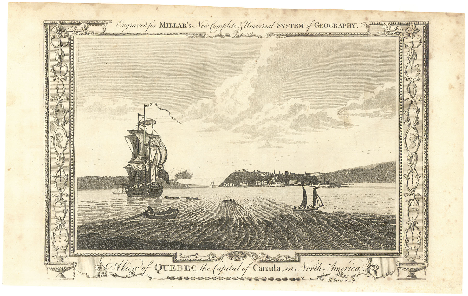 A View of Quebec the Capital of Canada, in North America.