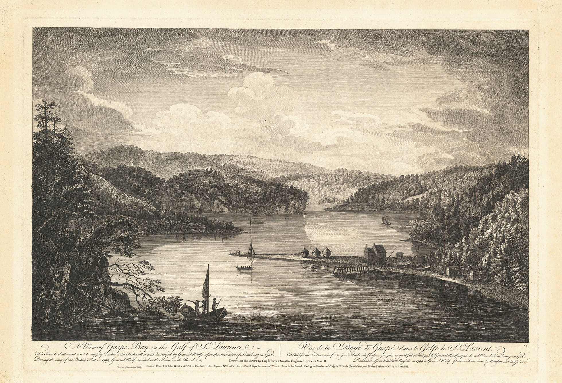 A View of Gaspe Bay, in the Gulf of St. Laurence.
