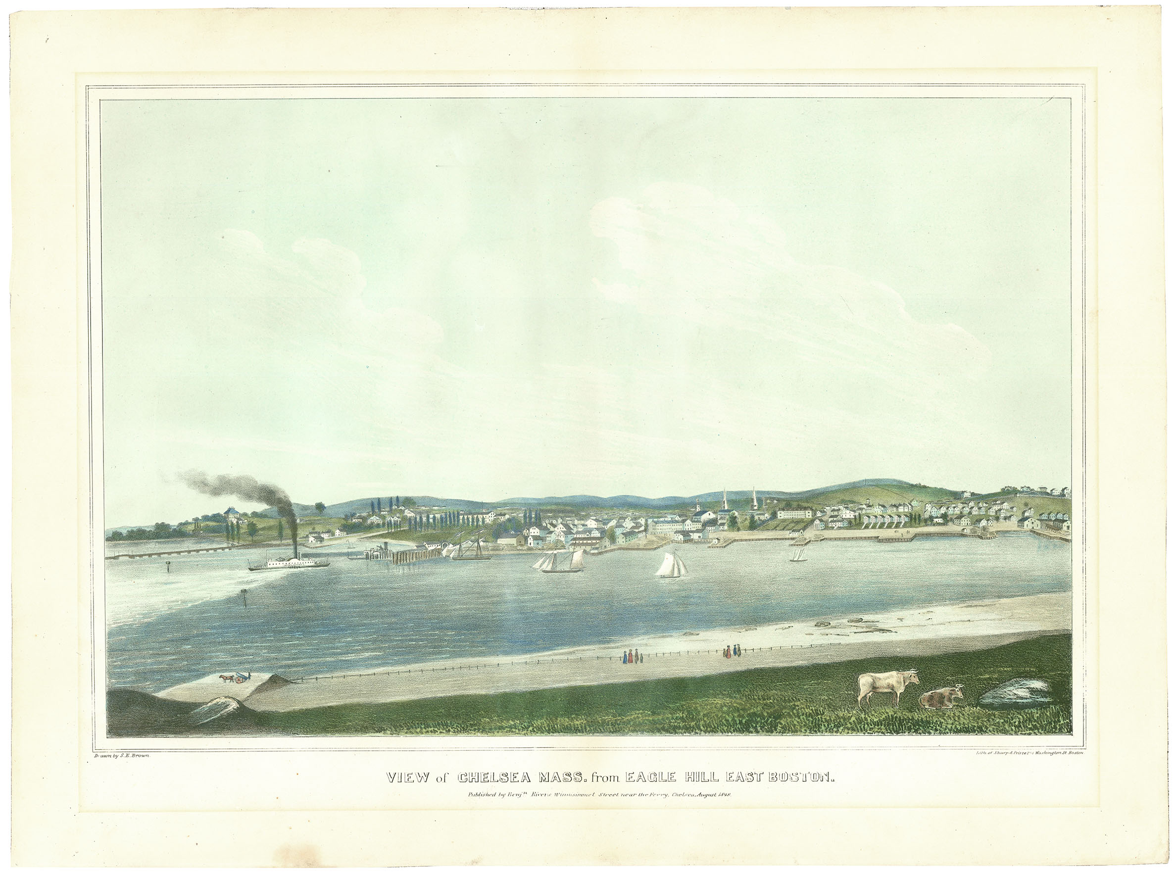 View of Chelsea Mass. from Eagle Hill East Boston.