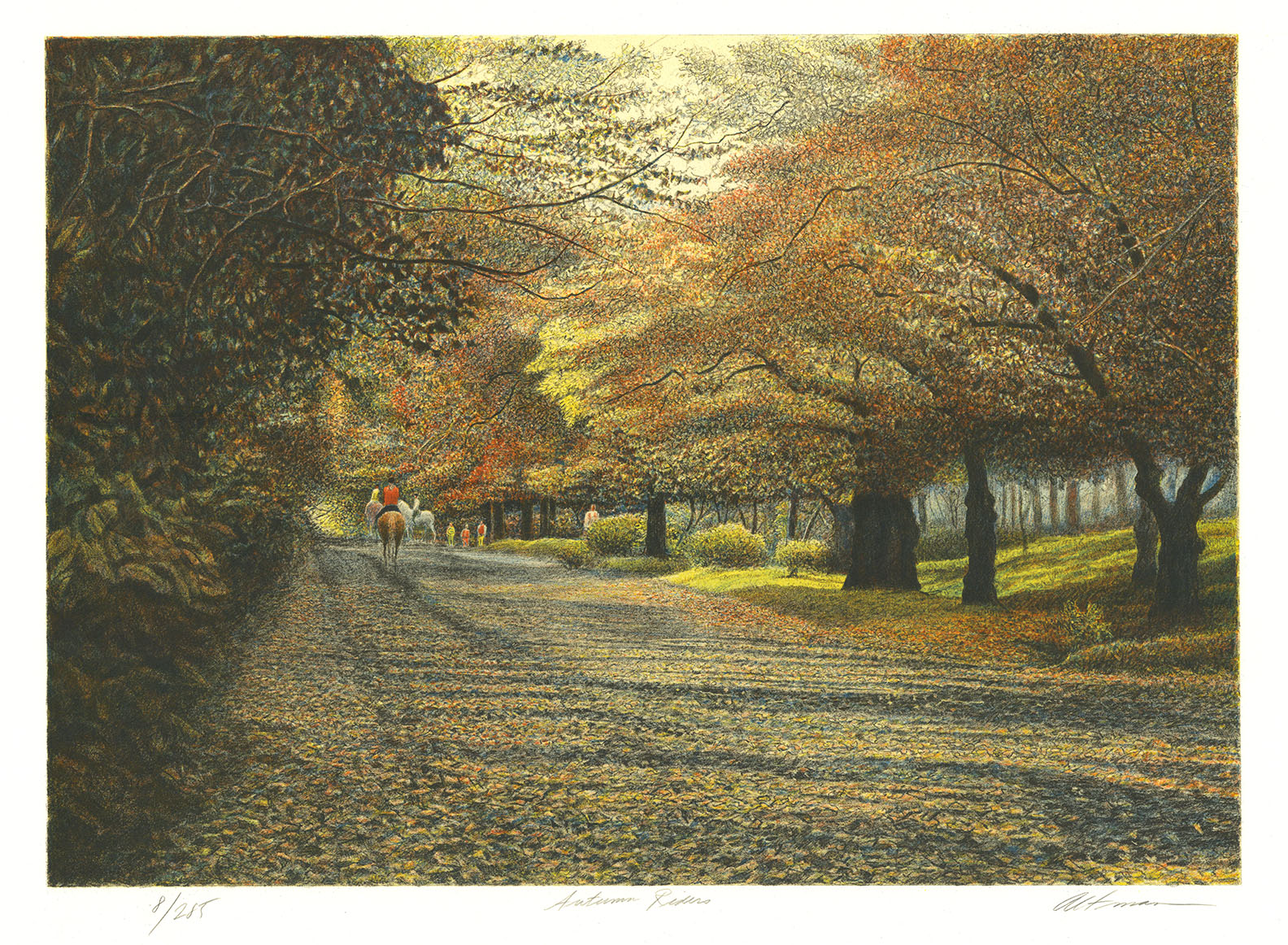Autumn Riders. (Central Park)