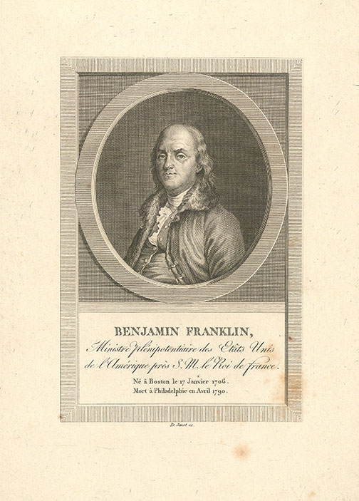 Benjamin Franklin. Ministre plenipotentiare des Etats Unis