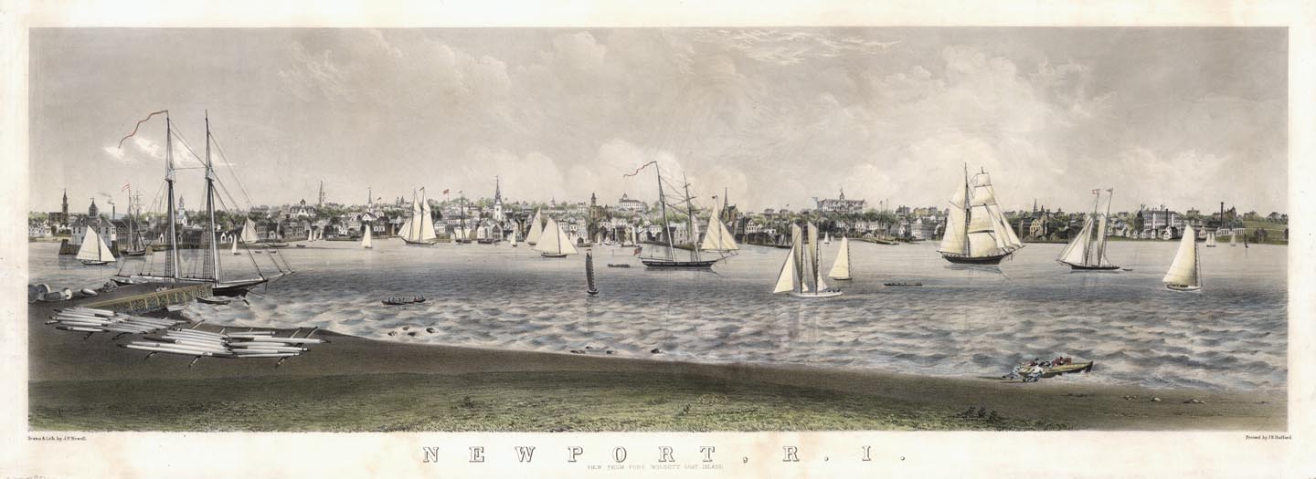 Newport, R. I.  View from Fort Wolcott, Goat Island.