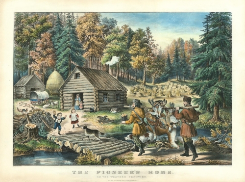 The Pioneer's Home.  : On the Western Frontier.