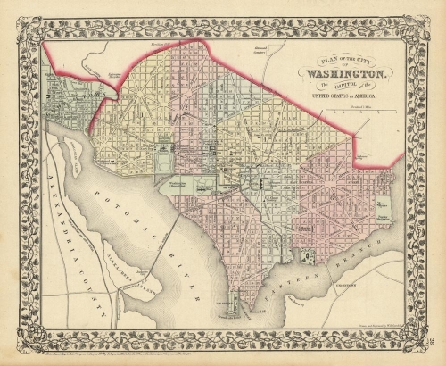 Plan of the City of Washington. The Capitol [sic] of the United States of America.