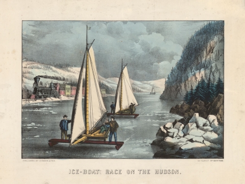 Ice-Boat Race on the Hudson.