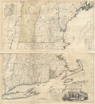 A Map of the Most Inhabited Part of New England Containing the Provinces of Massachusetts Bay and New Hampshire, with the Colonies of Conecticut and Rhode Island, Divided into Counties and Townships,...