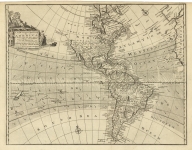 A New and Accurate map of America. Drawn from the most approved modern Maps and Charts and adjusted by Astronomical Observations. Exhibiting the course of the trade winds both in the Atlantic and Pacific Oceans.