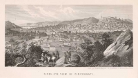 Birds-Eye View of Cincinnati.  {full letter sheet].
