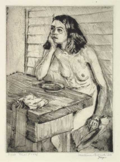 Nude at Table.