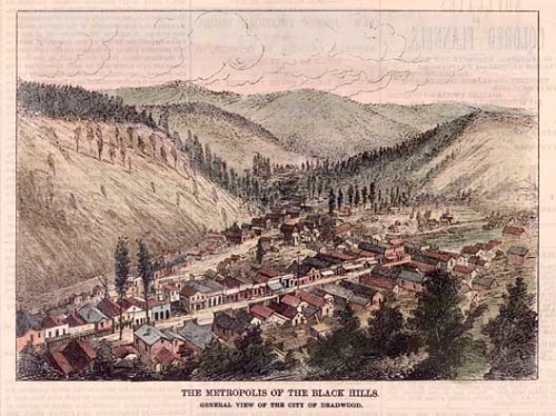 Metropolis of the Black Hills. The,.  General View of the City of Deadwood.