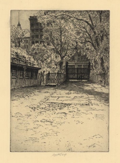 Spingler-Van Beuren - The Driveway Looking Out.  (14th St., N.Y.)