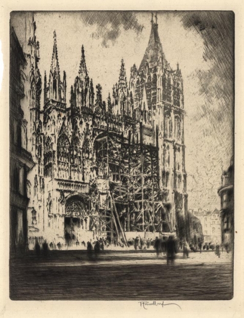 The West Front.   (Rouen Cathedral).