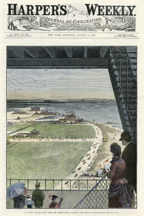 On Coney Island - View from the Observatory, Looking East.