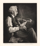 Old Man With A Violin.