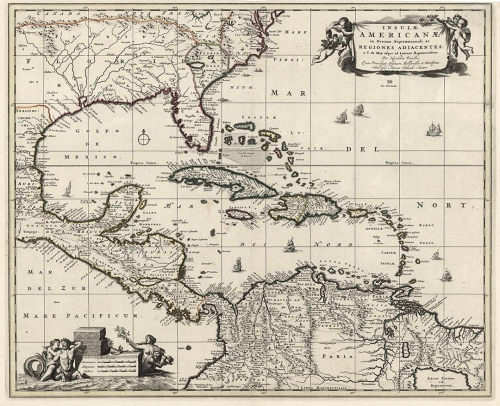 Insulae Americanae in Oceano Septentrionali ac Regiones Adjacentes,