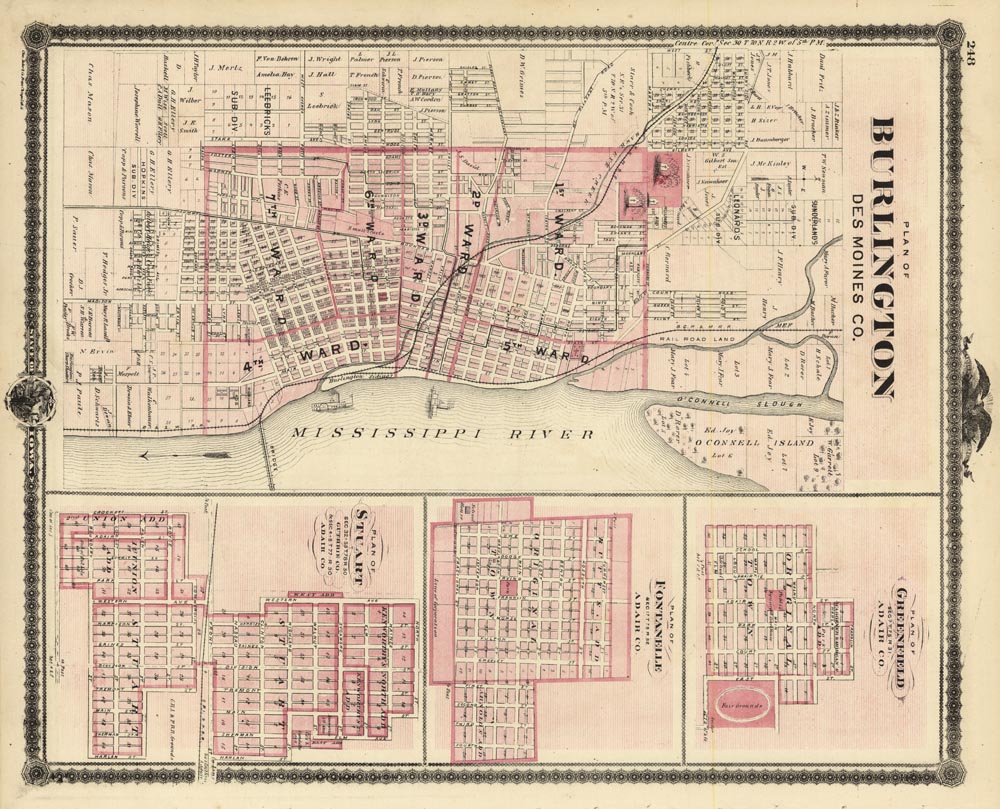 Plan of Burlington, Des Moines Co.