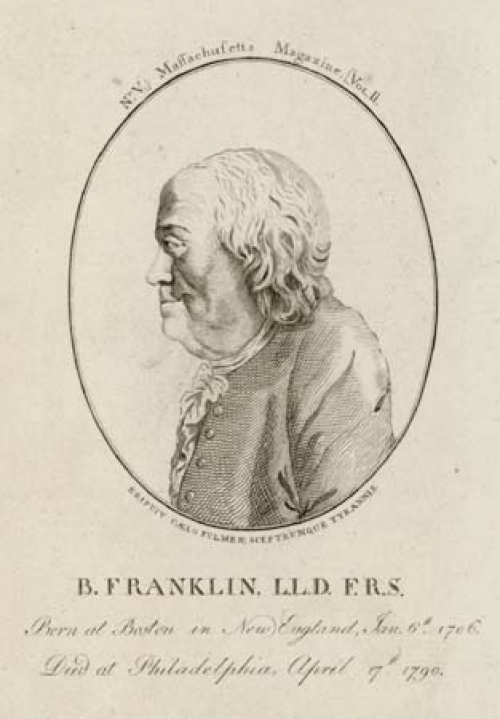 B. Franklin, L.L.D. F.R.S.