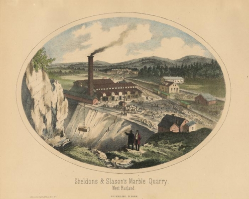 Sheldons & Slason's Marble Quarry.  West Rutland.