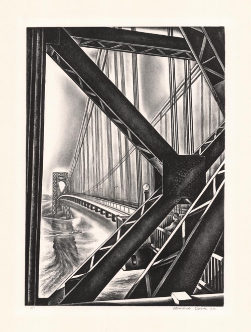 George Washington Bridge with B.