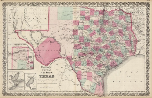 Colton's New Map of the State of Texas Compiled from J. De Cordova's large map.