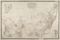 Map of South Australia, New South Wales, Van Diemens Land, and Settled parts of Australia….