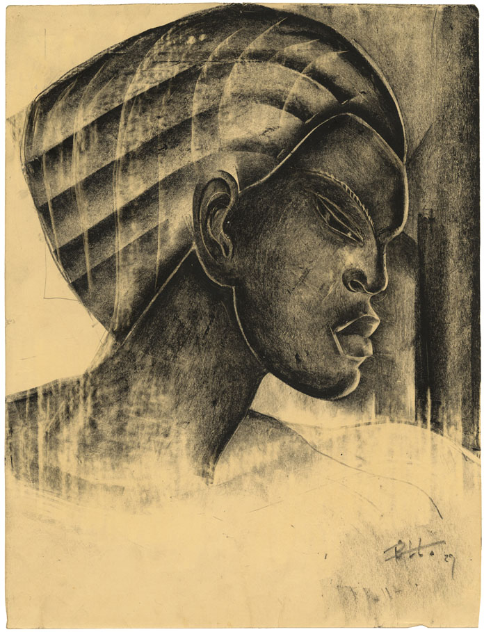 Drawing, Portrait profile (untitled).