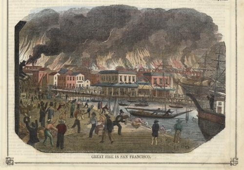 Great Fire in San Francisco [or] Conflagration which Commenced in Clay Street, San Francisco, California.