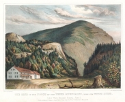 Gate of the Notch of the White Mountains, with the Notch House. The, Plate 5.