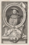 Henry VIII - K. of Engl. France & Ireland â?? Defender of ye faith. Began his reign at 18 years of Age, lived 55 Y. Rnd. 37 Y9 M, died Ao. 1546.