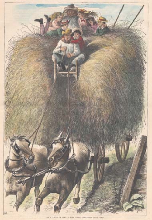 On a Load of Hay - "Now, Then, Children, Hold On!"