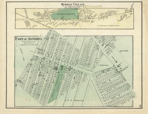 Middle Village.  Part of Astoria.  Queens Co. L. I.