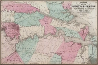 Johnson's Map of the Vicinity of Richmond, and Peninsular Campaign in Virginia.