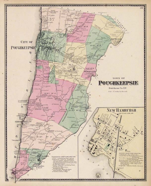 Plan of the Town of Poughkeepsie. Dutchess Co. N.Y.