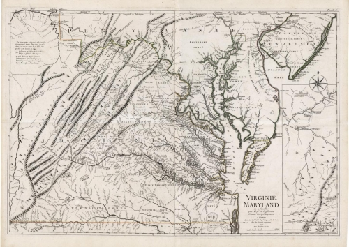 Virginie, Maryland en 2 feuilles par Fry et Jefferson Traduit, Corrige, augmente.