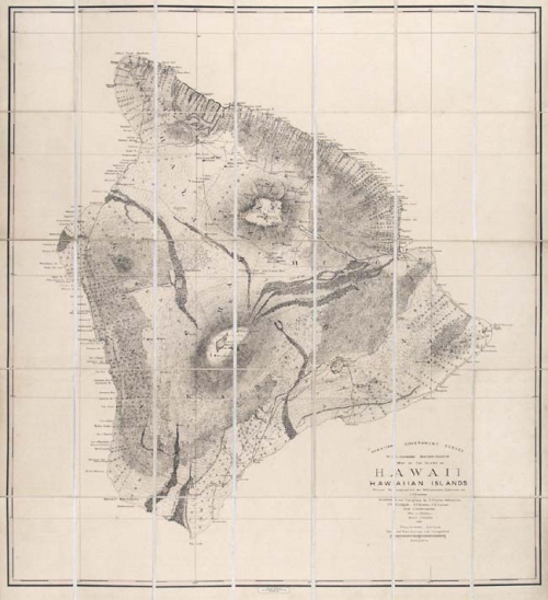 Hawaiian Goverment Survey, W. D. Alexander Surveyor-General, Map of the Island of Hawaii, Hawaiian Islands.