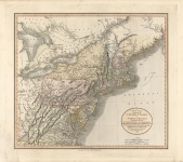 A New Map of Part of the United States of North America, Containing Those of New York, Vermont, New Hampshire, Massachusets, Connecticut, Rhode Island, Pennsylvania, New Jersey, Delaware, Maryland and Virginia.